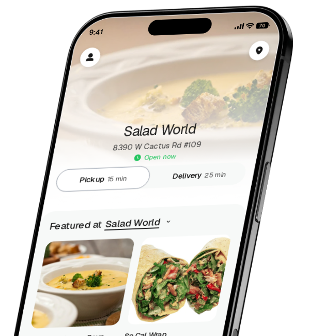 Salad World app preview